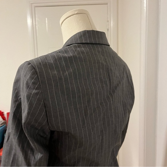 Tristan and Iseut Blazer Size 4 Lined Blue Gray Ladies Women Work Office - Picture 9 of 13